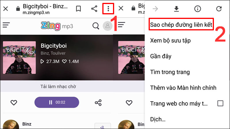 Chọn Sao chép đường liên kết